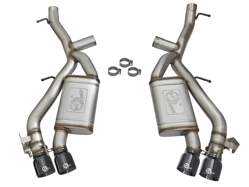 aFe MACH Force XP 3in 304 SS Axle-Back Exhaust Dual Exhaust (NPP) w/ Black Tips 16-17 Camaro SS V8 thumbnail 4