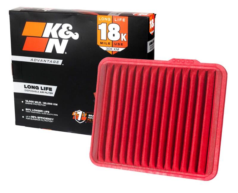K&N Advantage Air Filter 18K Miles Chev Eqnox 05-09 Malibu 08-10 Bick Lucrne 06-10 Cad Dts 06-09 thumbnail 3