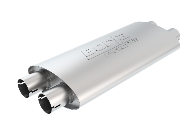 Borla Pro-XS 2.25in Tubing 19in x 4in x 9.5in Oval Notched Dual In / Dual Out Muffler thumbnail 7