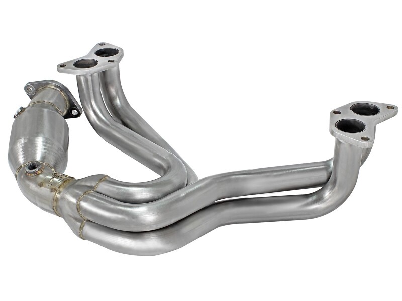 aFe 12-17 Toyota 86 / FRS / BRZ Twisted Steel 304 Stainless Steel Long Tube Header w/ Cat thumbnail 2