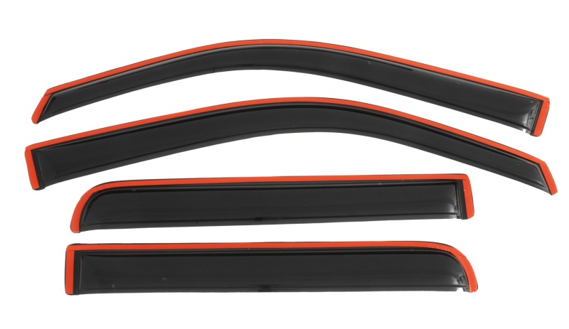 AVS 09-14 Ford F-150 Supercrew Ventvisor In-Channel Front & Rear Window Deflectors 4pc - Smoke thumbnail 5
