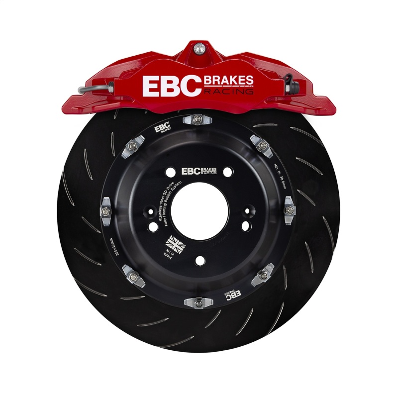 EBC Racing 92-00 BMW M3 (E36) Front Right Apollo-4 Red Caliper (for 355mm Rotor)