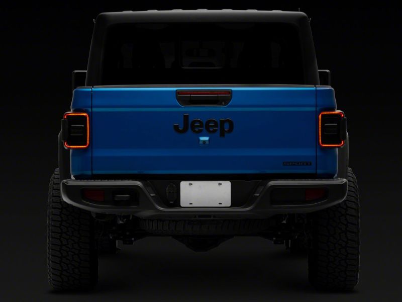Raxiom 20-23 Jeep Gladiator JT w/ Factory Halogen LED Tail Lights- Black Housing (Smoked Lens) thumbnail 6