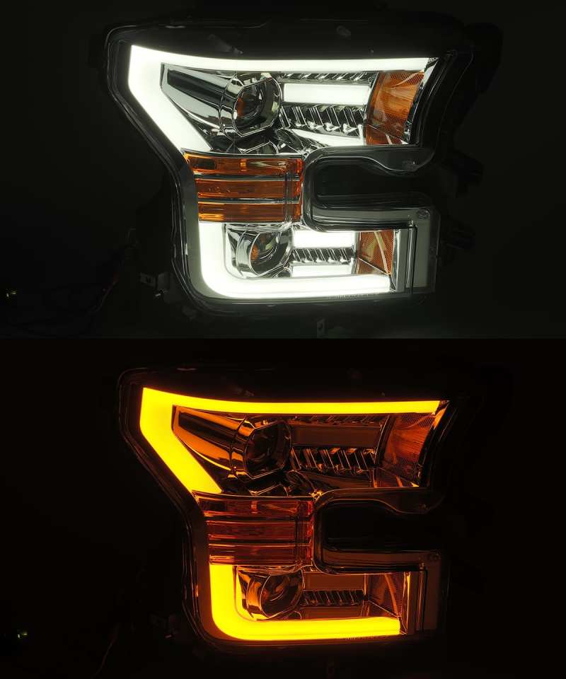 AlphaRex 15-17 Ford F-150 PRO-Series Projector Headlights Plank Style Chrm w/Activ Light/Seq Signal thumbnail 5