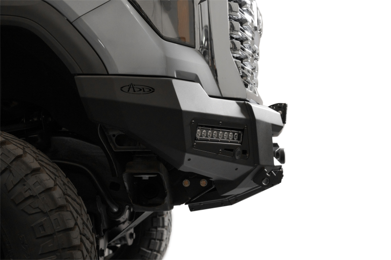 Addictive Desert Designs 24+ GMC 2500/3500 Phantom Front Bumper w/Winch- Hammer Black