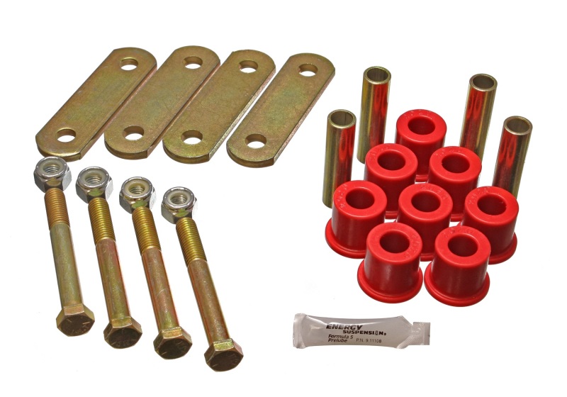 Energy Suspension Ford Heavy Duty Shackle Set - Red thumbnail 5