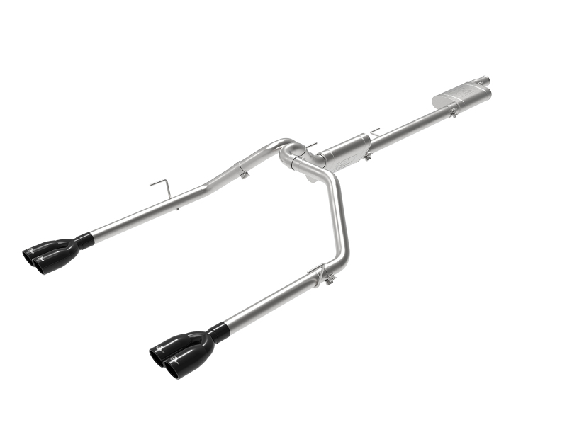aFe Vulcan Series 3in-2-1/2in 304 SS Cat-Back 2020 Jeep Gladiator (JT) V6-3.6L w/ Black Tips thumbnail 2