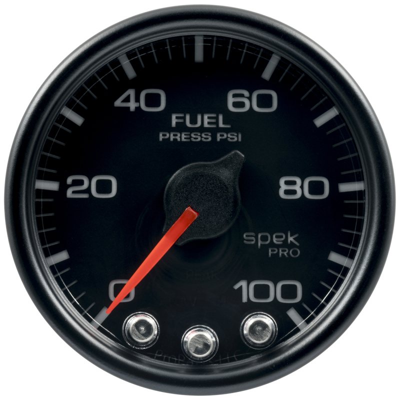 Autometer Spek-Pro - Nascar 2-1/16in Fuel Press 0-100 psi Bcb Ecu