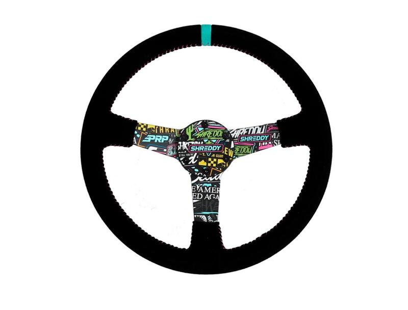 PRP Steering Wheels G241 Comp R Leather Wheel, Blue thumbnail 3