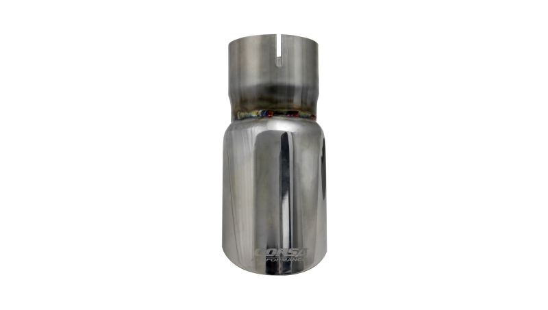 Corsa Single Universal 2.5in Inlet / 3in Outlet Polished Pro-Series Tip Kit thumbnail 8