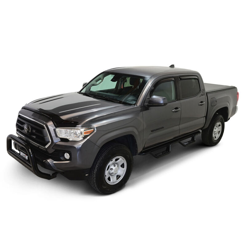Westin 2016-2018 Toyota Tacoma Double Cab 4dr In-Channel Wind Deflector 4pc - Smoke