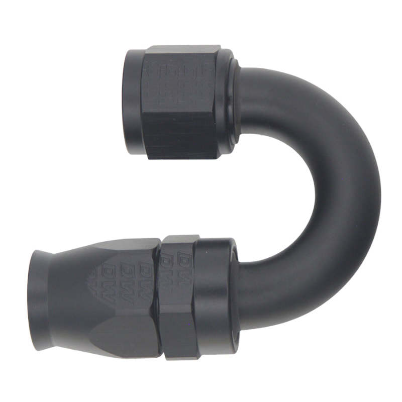 DeatschWerks 10AN Female Flare Swivel 180-Degree Hose End CPE - Anodized Matte Black thumbnail 2