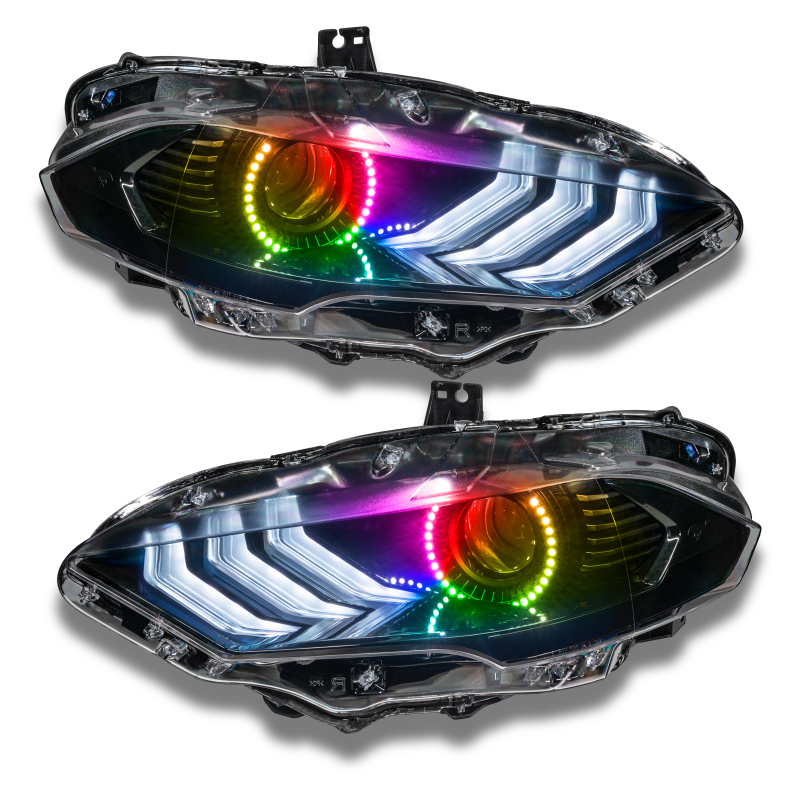 Oracle 18-21 Ford Mustang LED Headlight Halo Kit - ColorSHIFT w/ Simple Controller