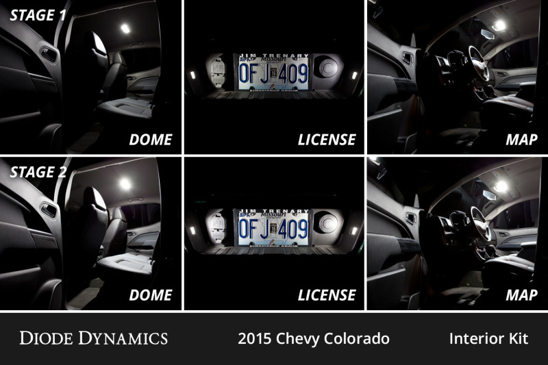 Diode Dynamics 15-22 Chevrolet Colorado Interior LED Kit Cool White Stage 1 thumbnail 8