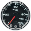 Autometer Spek-Pro Gauge Boost 2 1/16in 100psi Stepper Motor W/Peak & Warn Blk/Chrm thumbnail 9