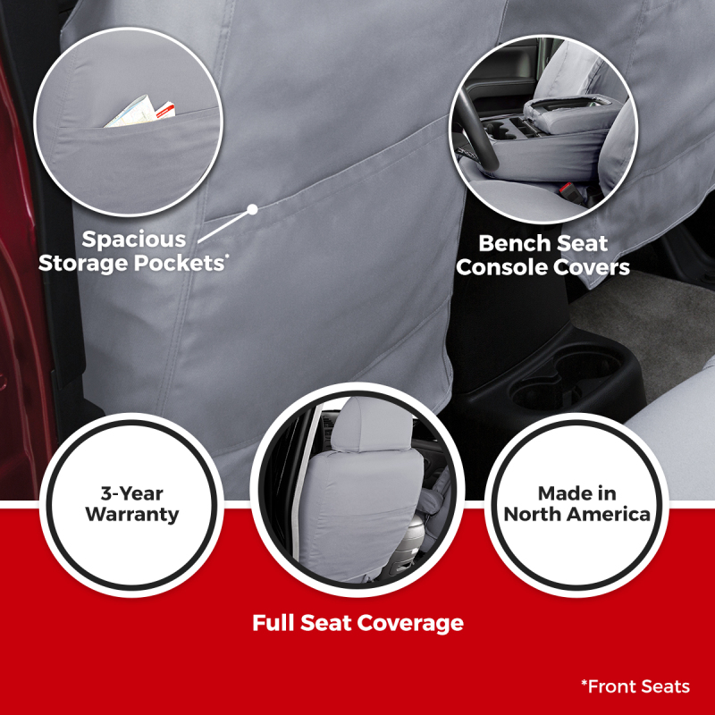 Covercraft 24-26 Ford Ranger SeatSaver Custom Seat Cover - Polycotton Charcoal