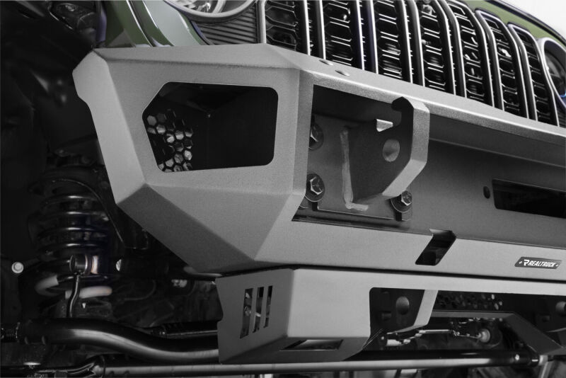Go Rhino 18-26 Jeep Wrangler JL/JLU (Excl. LED Fog Lights) Trailline Front Stubby Bumper - Tex. Blk thumbnail 6