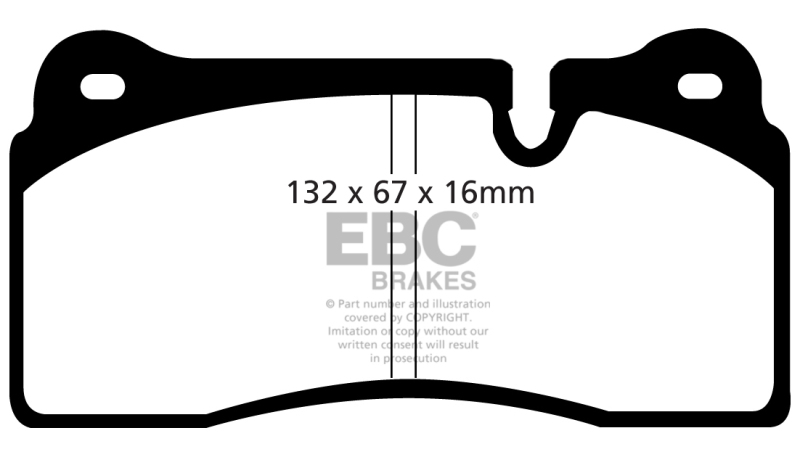 EBC 98-99 Lamborghini Diablo 5.7L Sv Bluestuff Front Brake Pads thumbnail 4