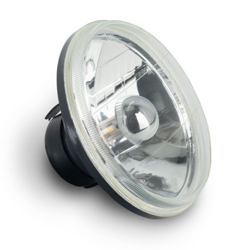 Oracle 7in Sealed Beam Glass Lens Headlight  Non-Halo-Compatible with H4 LED Bulbs