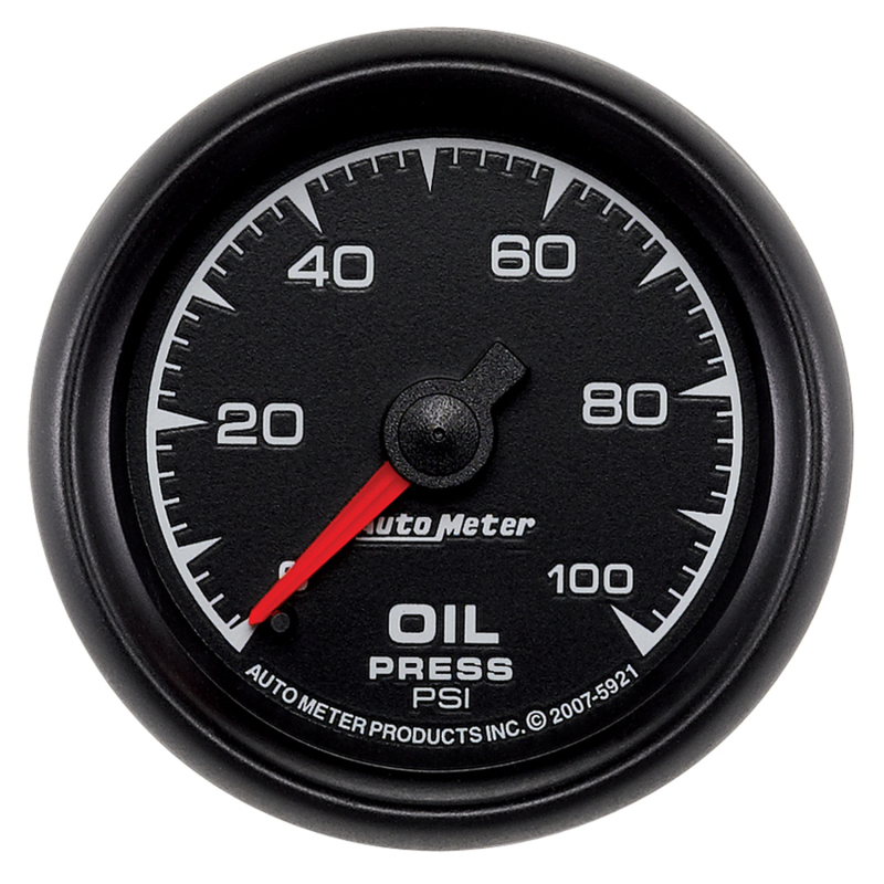 Autometer ES 52mm 0-100 PSI Mechanical Oil Pressure Gauge