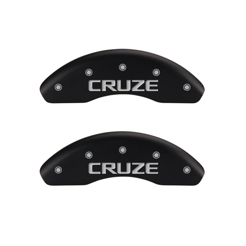 MGP 4 Caliper Covers Engraved Front & Rear MGP Red finish silver ch thumbnail 7