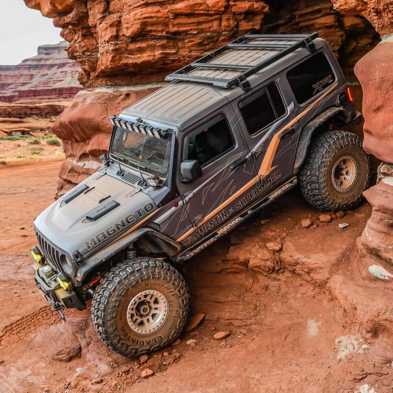 Westin Mesa Roof Racks for 2018-2025 WRANGLER - 15-00075 Rack, Mesa, Steel, Black Powdercoated, Bolt-on, No Drilling Required, 4 Door, Jeep, Kit thumbnail 6