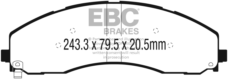 EBC S14 Brake Pad and Rotor Kit (1x ebcDP63078, 1x ebcRK7788) thumbnail 9