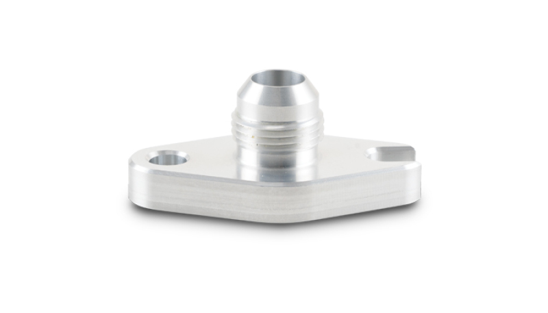 Vibrant Aluminum Oil Drain Flange (w/Crowfoot) -10AN Male Flare 2.060in Bolt Hole (Garrett GT6041) thumbnail 2