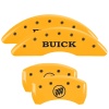 MGP 4 Caliper Covers Engraved Front Buick Rear Yellow Finish Black Char 2018 Buick Enclave thumbnail 4