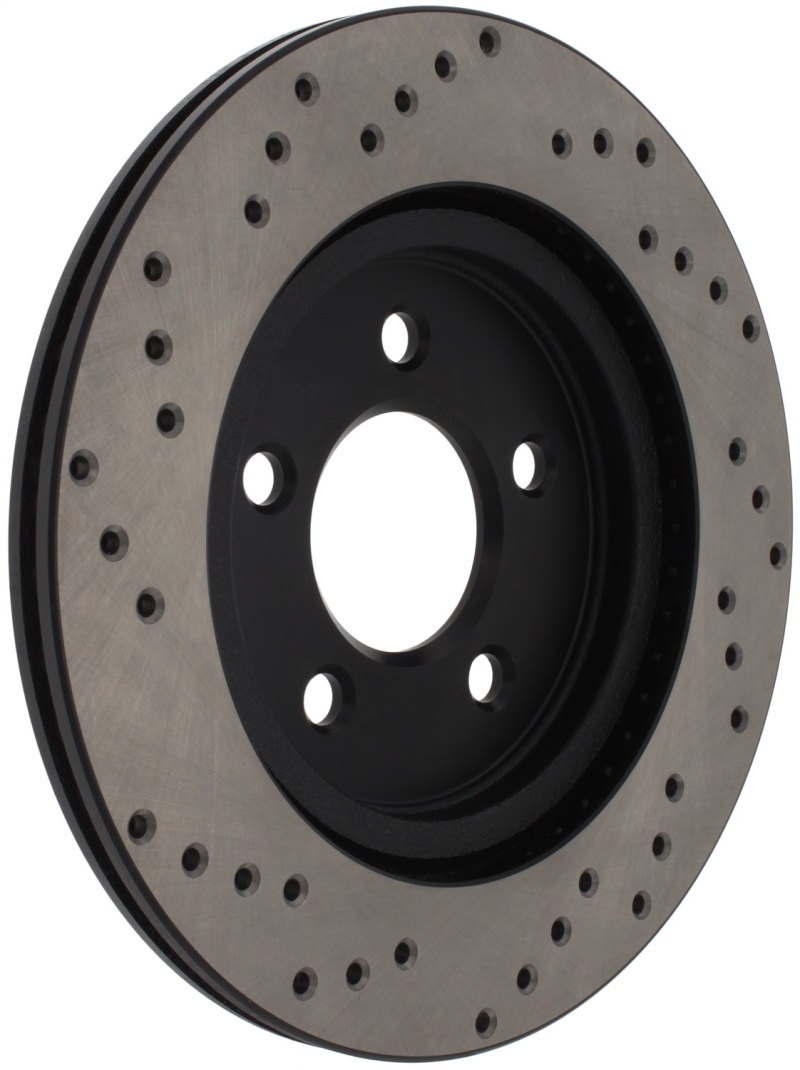 StopTech 05-10 Ford Mustang V6/4.0L / GT V8/4.6L Cross Drilled Left Rear Rotor thumbnail 6