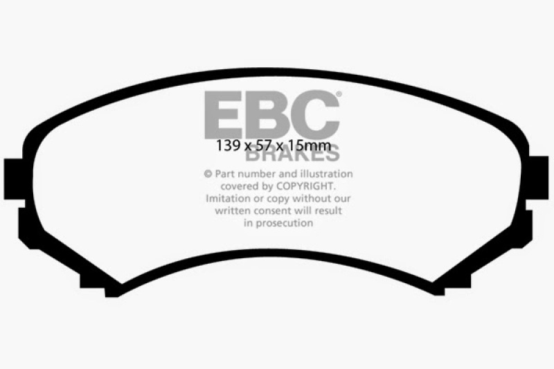 EBC 02-03 Honda Passport 3.2 Ultimax2 Front Brake Pads thumbnail 4