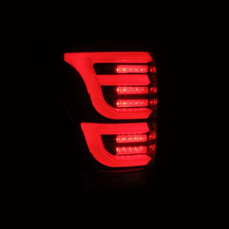 AlphaRex 07-13 Toyota Tundra LUXX-Series LED Tail Lights Black-Red thumbnail 4