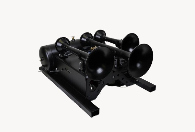 Kleinn Spare Tire Kit w/ Black Triple Horns/ 150 PSI Waterproof Air Compressor / 3.0 gal Air Tank thumbnail 5