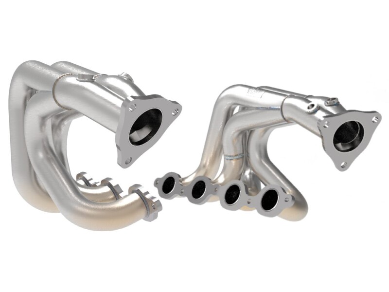 aFe Twisted 304SS Header 2020 Chevy Corvette (C8) 6.2L V8 - Brushed thumbnail 5