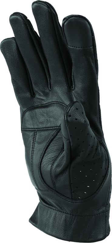 Kuryakyn Leather By River Road Tucson Leather Perforated Gloves Black - Small thumbnail 5