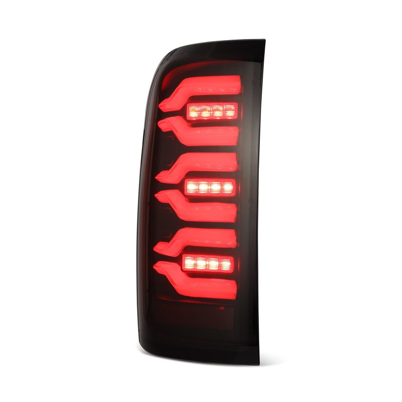 AlphaRex 14-18 Chevrolet Silverado Luxx-Series LED Tail Lights Black w/Activ Light/Seq Signal thumbnail 6