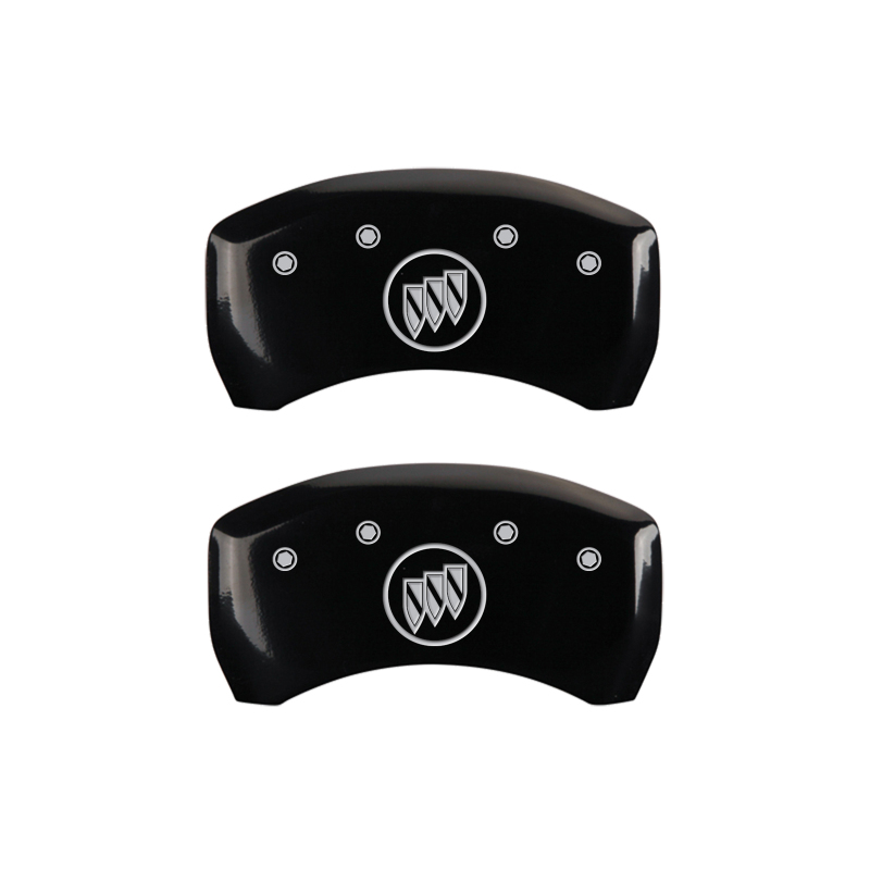 MGP 4 Caliper Covers Engraved Front Buick Rear Black Finish Silver Char 2016 Buick Regal thumbnail 5