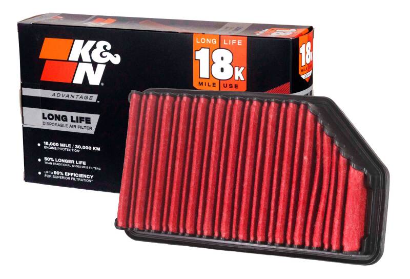 K&N Advantage Air Filter 18K Miles Hyundai Accent L4-1.6L F/I 12-17 thumbnail 3
