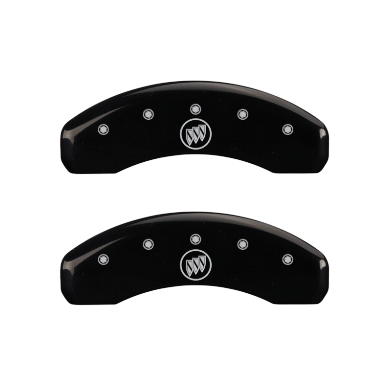 MGP 4 Caliper Covers Engraved Front Buick Engraved Rear Buick Shield Black finish silver ch thumbnail 9