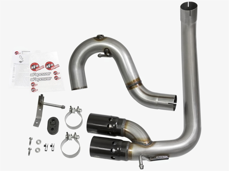 aFe Rebel Series DPF-Back 3in Side Exit SS Exhaust w/ IC Black Tip 2016 GM Colorado/Canyon 2.8L (td) thumbnail 5