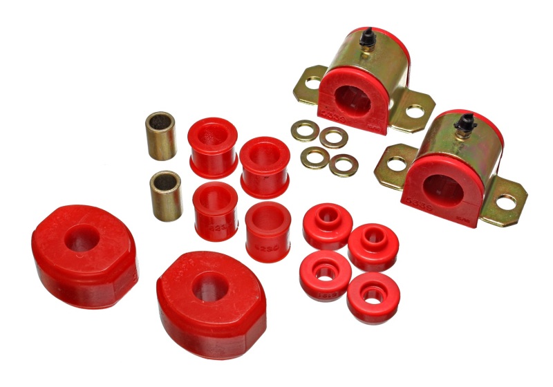 Energy Suspension 72-93 Dodge D100/200/300/Ram Charger 2WD Red 15/16in Front Sway Bar Bushings thumbnail 3