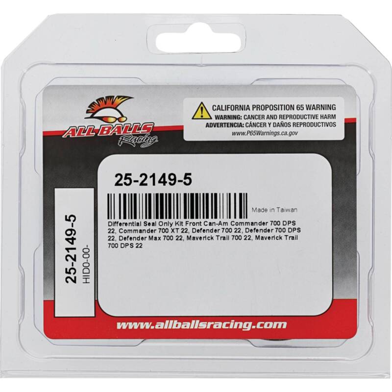 All Balls Racing Differential Seal Kit thumbnail 3