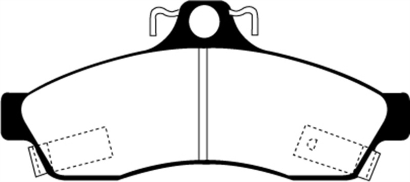 EBC 92-96 Chevrolet Caprice 4.3 Police Ultimax2 Rear Brake Pads thumbnail 5