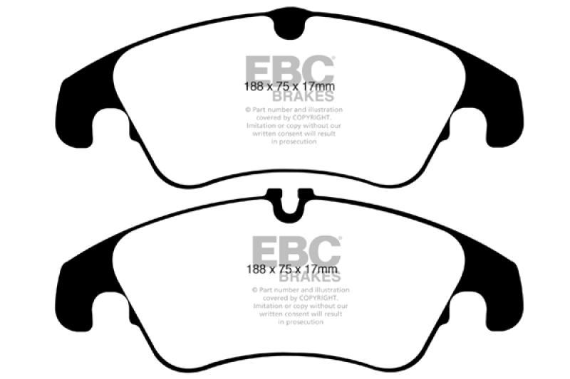 EBC 09-11 Audi A4 2.0 Turbo Greenstuff Front Brake Pads thumbnail 4