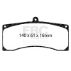 EBC Racing 13-14 Ford Mustang Boss 302S (w/380mm Disc) SR-11 Sintered Race Front Brake Pads thumbnail 5