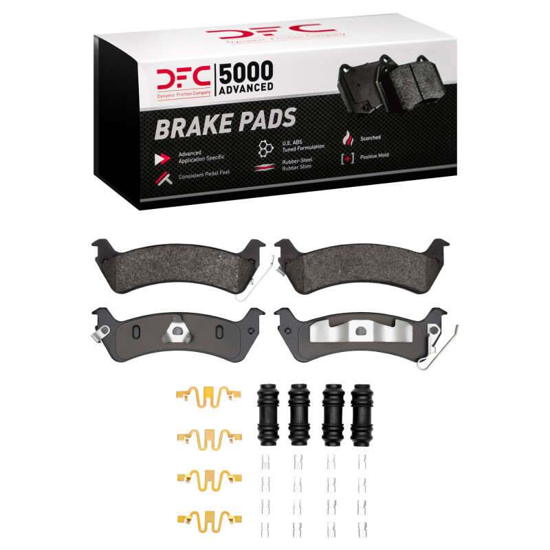 DFC 5000 Advanced Pads - Semi-Metallic and Hardware Kit
