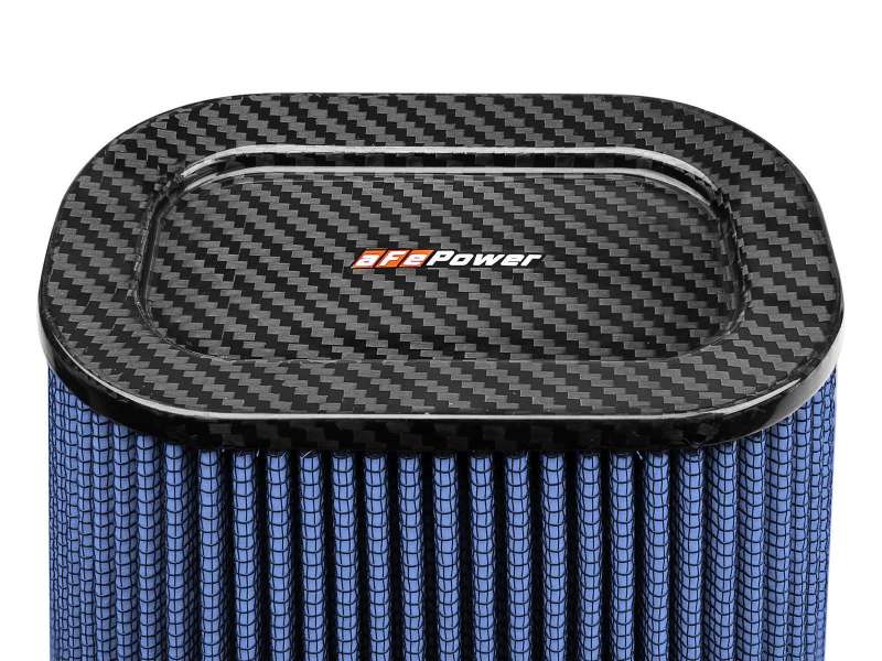 aFe Magnum FLOW Pro 5R Air Filter (5.5x 7.5)in F (9x 7)in B (5.8 x 3.8)in T (Carbon Fiber) x 10in H thumbnail 4