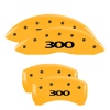 MGP 4 Caliper Covers Engraved Front & Rear 300 Yellow finish black ch thumbnail 8