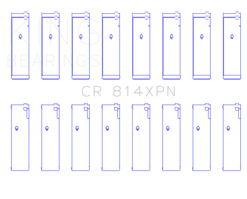 King Engine Bearings Ford 351ci 5.8L 16V Connecting Rod Bearing Set thumbnail 5