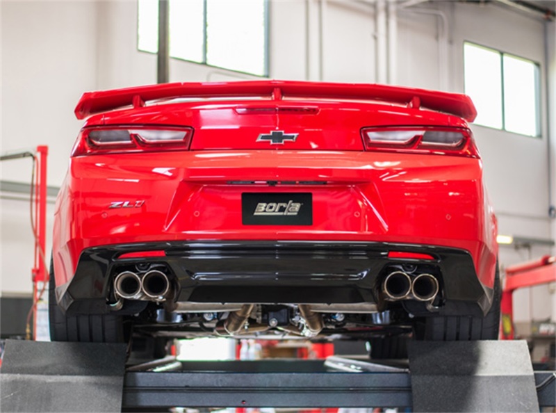 Borla 2017+ Chevy Camaro ZL1 6.2L S-Type Catback Exhaust w/ Dual Split Rear Exit thumbnail 2